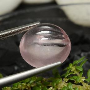 5.96캐럿 천연 라이트 핑크 모르가나이트, 라운드 컷, 투명한