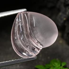 4.95캐럿 천연 코랄 핑크 톤 모르가나이트, 하트 모양, 투명한