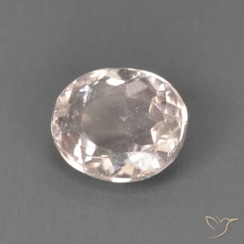 0.92ct 자연스러운 플라밍고 핑크 모르가나이트, 타원형, VS