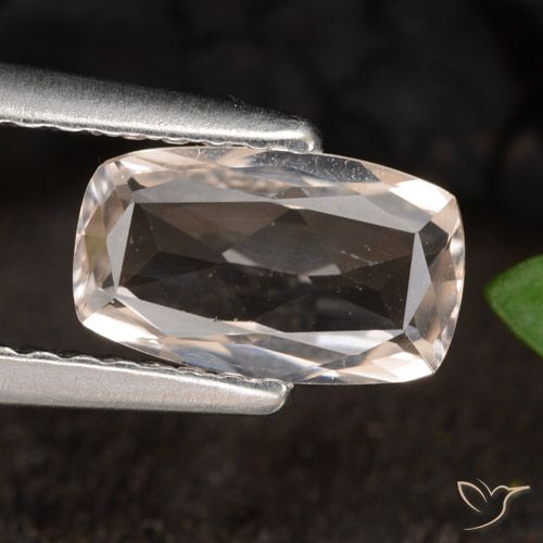 0.80ct 자연스러운 미디엄 핑크 모르가나이트, 방석, VVS-VS