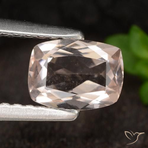 0.71ct 자연스러운 미디엄 라이트 핑크 모르가나이트, 방석, VVS-VS