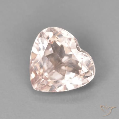 0.94ct 자연스러운 Medium Light-Pink 모르가나이트, 마음, VVS-VS