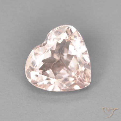 0.94캐럿 천연 Medium Light-Pink 모르가나이트, 마음, VVS-VS