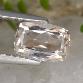 0.84캐럿 천연 라이트 핑크 모르가나이트, 쿠션 컷, VVS-VS