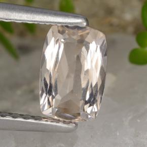 0.84캐럿 천연 라이트 핑크 모르가나이트, 쿠션 컷, VVS-VS