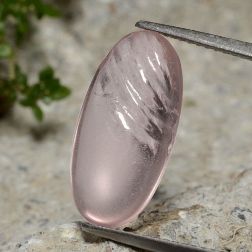 4.80ct 자연스러운 라이트 코랄 핑크 모르가나이트, 타원형, 투명한