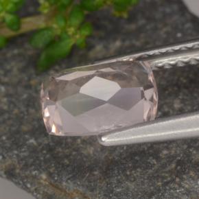 1.10캐럿 천연 라이트 핑크 모가나이트, 쿠션 컷, 7.4×5.7 mm, VS
