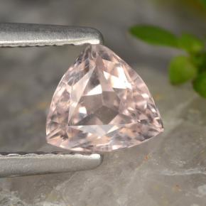 0.50캐럿 천연 라이트 핑크 모가나이트, 트릴리언, 5.4×5.2 mm, VVS-VS