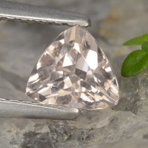 0.56캐럿 천연 라이트 핑크 모가나이트, 트릴리언, 5.3×6 mm, VS