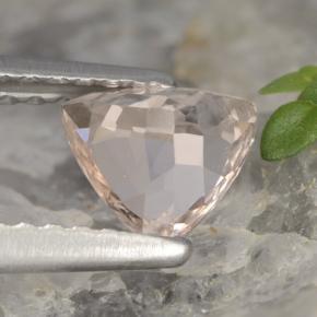 0.56캐럿 천연 라이트 핑크 모가나이트, 트릴리언, 5.3×6 mm, VS