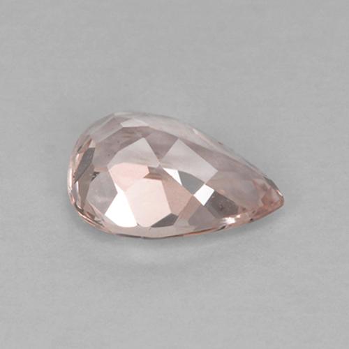 0.57캐럿 천연 라이트 핑크 모가나이트, 배 모양, 6.7×4.7 mm, VVS