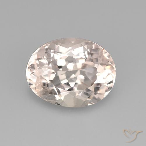 2.43ct 자연스러운 미디엄 라이트 핑크 모르가나이트, 타원형, VS