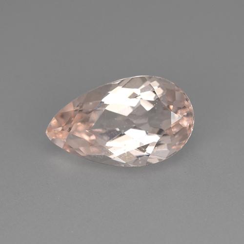 2.38캐럿 천연 플라밍고 핑크 모가나이트, 배 모양, 11.8×7.1 mm, VVS-VS