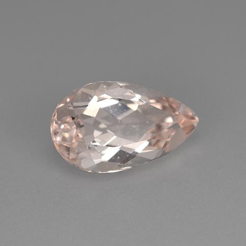 2.38캐럿 천연 플라밍고 핑크 모가나이트, 배 모양, 11.8×7.1 mm, VVS-VS