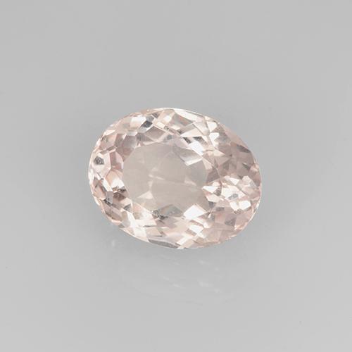 2.66캐럿 천연 플라밍고 핑크 모가나이트, 타원형 컷, 10.3×8.1 mm, VVS-VS