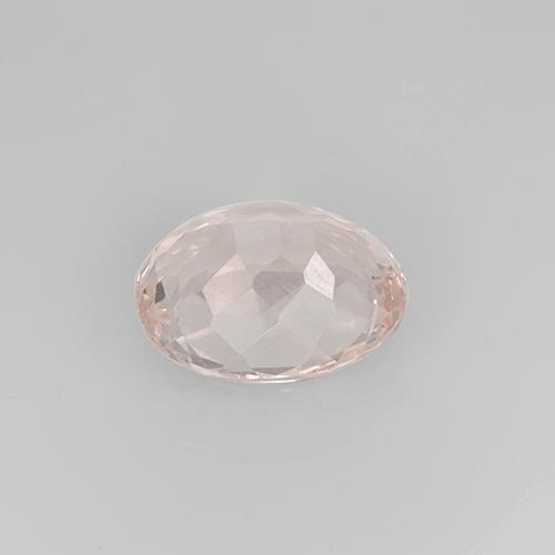 2.66캐럿 천연 플라밍고 핑크 모가나이트, 타원형 컷, 10.3×8.1 mm, VVS-VS