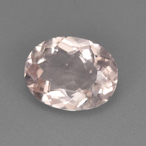 2.87캐럿 천연 라이트 핑크 모가나이트, 타원형 컷, 11.2×8.8 mm, VS