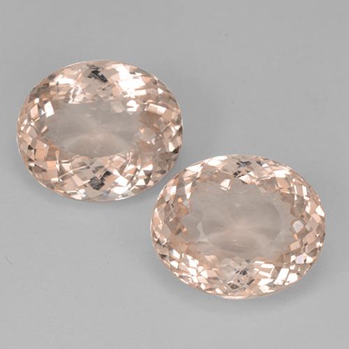 10.96캐럿 천연 살몬 핑크 모가나이트 보석, 타원형 컷, 12.3×10.4 mm, VVS-VS