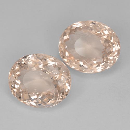 10.96캐럿 천연 살몬 핑크 모가나이트 보석, 타원형 컷, 12.3×10.4 mm, VVS-VS