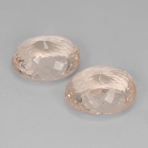 10.96캐럿 천연 살몬 핑크 모가나이트 보석, 타원형 컷, 12.3×10.4 mm, VVS-VS