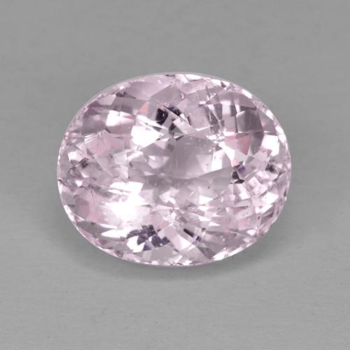 4.28캐럿 천연 매우 밝은 핑크 톤 모가나이트, 타원형 컷, 11.3×9.2 mm, VS