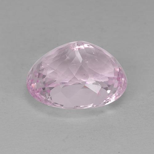 4.28캐럿 천연 매우 밝은 핑크 톤 모가나이트, 타원형 컷, 11.3×9.2 mm, VS