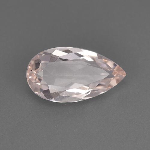 1.11캐럿 천연 플라밍고 핑크 모가나이트, 배 모양, 10.1×5.6 mm, VVS-VS