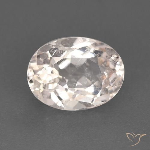 1.33ct 자연스러운 새먼 핑크 모르가나이트, 타원형, VS-SI