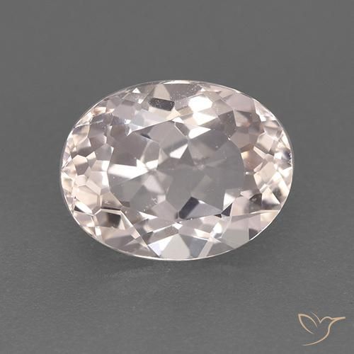 1.30ct 자연스러운 새먼 핑크 모르가나이트, 타원형, VVS-VS