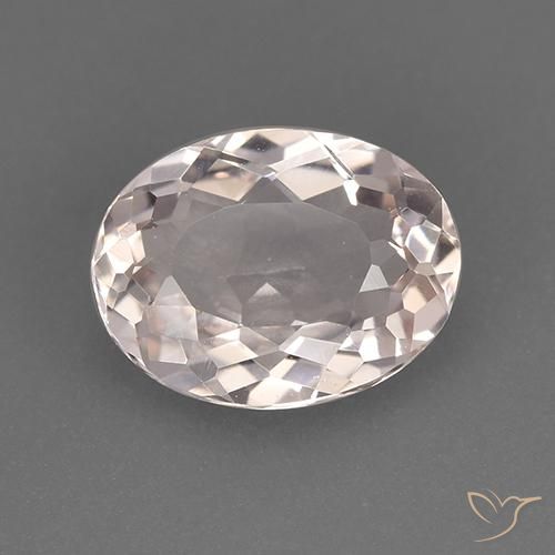 1.64ct 자연스러운 미디엄 라이트 핑크 모르가나이트, 타원형, VVS-VS