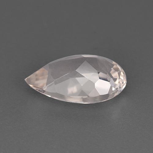 1.61캐럿 천연 미디엄 라이트 핑크 모가나이트, 배 모양, 10.3×6.7 mm, VVS-VS