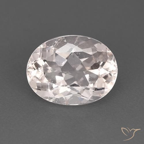 1.79ct 자연스러운 하얀색 모르가나이트, 타원형, VS