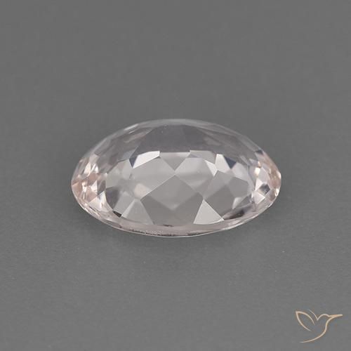 1.60캐럿 천연 하얀색 모르가나이트, 타원형, VVS-VS