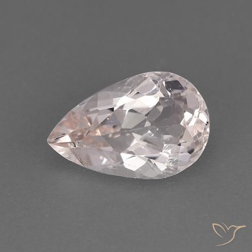 1.51ct 자연스러운 플라밍고 핑크 모르가나이트, 배 모양, VS