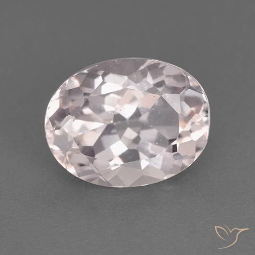 1.86ct 자연스러운 라이트 핑크 모르가나이트, 타원형, VS