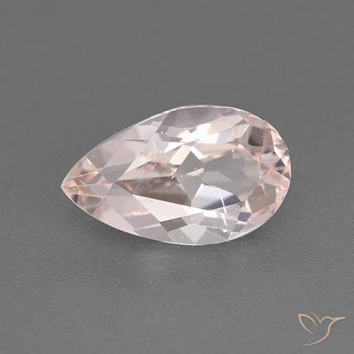 1.30ct 자연스러운 로즈 핑크 톤 모르가나이트, 배 모양, VS