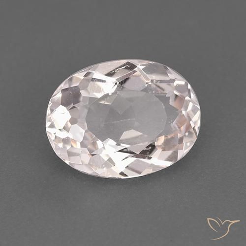1.51ct 자연스러운 라이트 핑크 모르가나이트, 타원형, VS