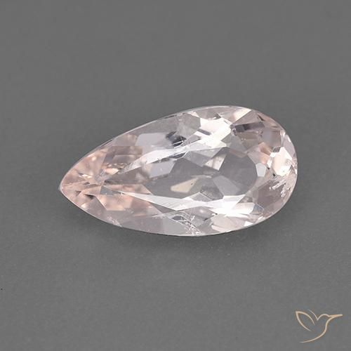 1.86ct 자연스러운 플라밍고 핑크 모르가나이트, 배 모양, VS
