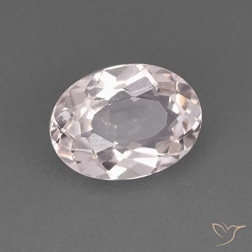 1.18ct 자연스러운 라이트 핑크 모르가나이트, 타원형, VVS-VS