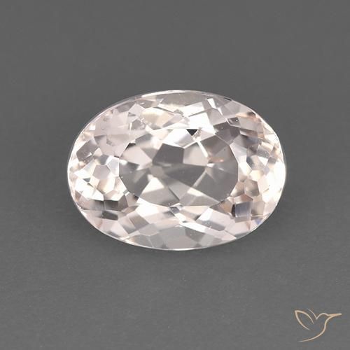 1.36ct 자연스러운 라이트 핑크 모르가나이트, 타원형, VS