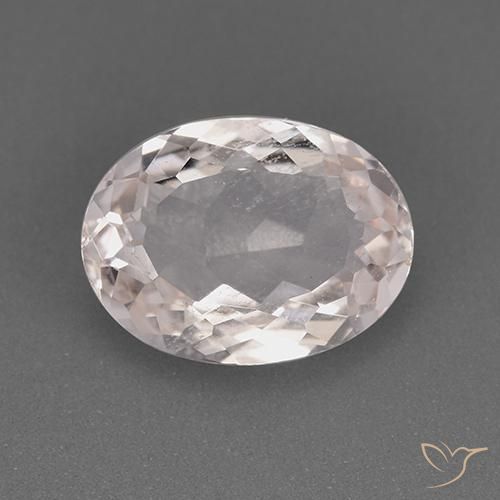 1.63ct 자연스러운 라이트 핑크 모르가나이트, 타원형, VS