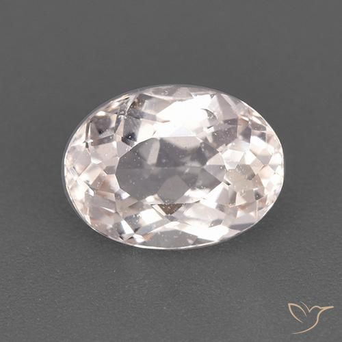 1.38ct 자연스러운 새먼 핑크 모르가나이트, 타원형, VS