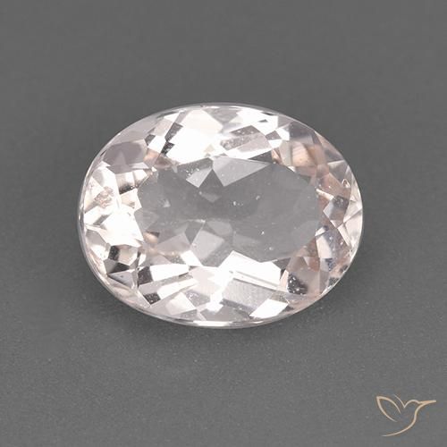 1.85ct 자연스러운 플라밍고 핑크 모르가나이트, 타원형, VS