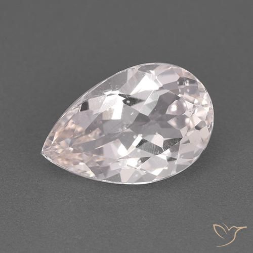 1.73ct 자연스러운 라이트 핑크 모르가나이트, 배 모양, VS