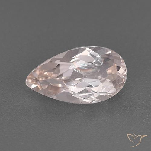 1.60ct 자연스러운 로즈 핑크 톤 모르가나이트, 배 모양, VS