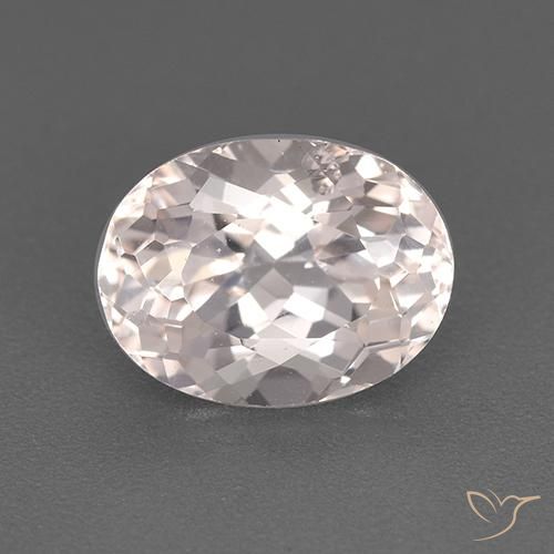 1.95ct 자연스러운 라이트 핑크 모르가나이트, 타원형, VS