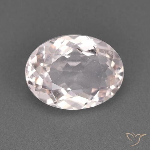 1.61ct 자연스러운 라이트 핑크 모르가나이트, 타원형, VS