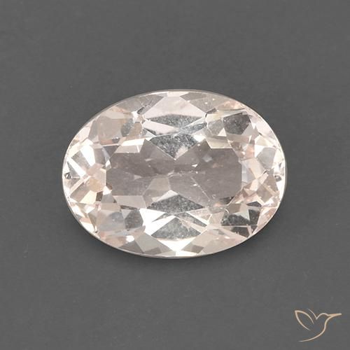 1.68ct 자연스러운 미디엄 라이트 핑크 모르가나이트, 타원형, VS