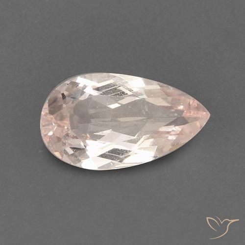 1.60ct 자연스러운 새먼 핑크 모르가나이트, 배 모양, VS