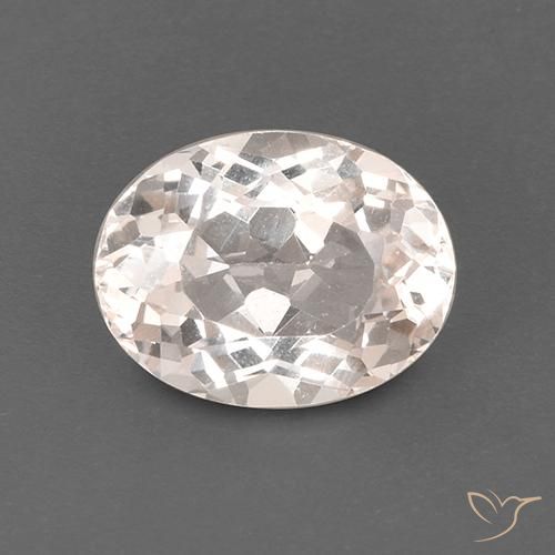 1.90ct 자연스러운 미디엄 라이트 핑크 모르가나이트, 타원형, VS